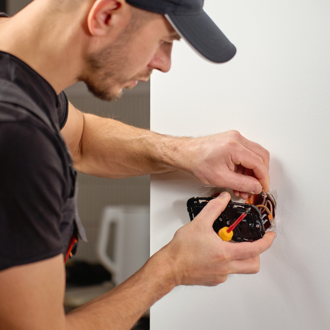 Handyman carrying out a small household repair